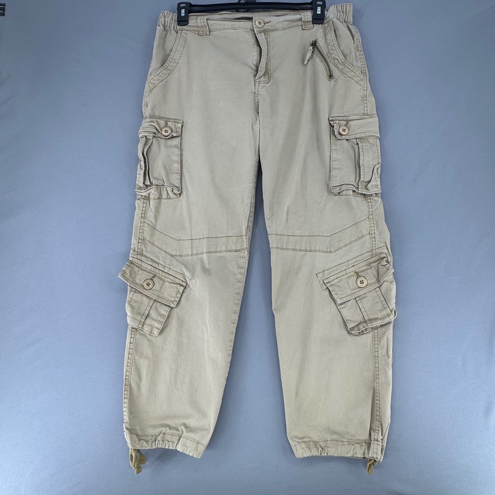 Vintage Mustway Cargo Pants Mens 36 Khaki Y2K Tactical Utility Gorpcore Baggy